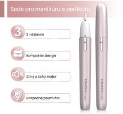 TOUCHBeauty 2035 Bruska na manikúru a pedikúru 3v1