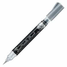 Pentel Fix dual metallic brush stříbrná (1ks),