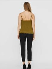 Vero Moda Khaki top s krajkou VERO MODA Sofia XL