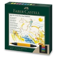 Faber-Castell Popisovač Faber-Castell Pitt Artist Pen Dual Marker sada 10 ks