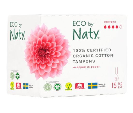 ECO by Naty Dámské tampóny ECO by Naty (15 ks) - super plus