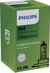 Philips LongLife EcoVision 12342LLECOC1 H4 P43t-38 12V 60/55W 1ks