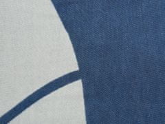 Beliani Deka 130 x 170 cm modrá/ bílá HAPREK