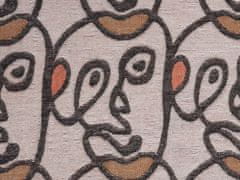 Beliani Deka motiv obličeje 130 x 170 cm barevný BARBOT