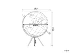 Beliani Hnědý korkový globus 35 cm BATTUTA