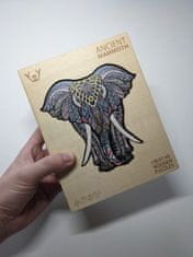 Woodly Dřevěné puzzle – Ancient Mammoth - slon , M