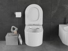 Mexen Sofia závěsná wc mísa včetně sedátka s slow-slim, duroplast, bílá (30540300)