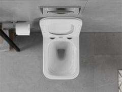 Mexen Elis závěsná wc mísa včetně sedátka s slow-slim, duroplast, bílá (30910600)