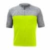 CYKLO MOTION pánský dres kr.rukáv celozip neon yellow/šedá velikost M