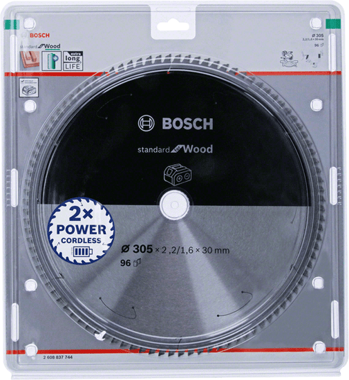 Bosch PILA BOSCH STANDARD WOOD ACCU 305x30x96z