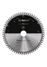 Bosch BOSCH STANDARDNÍ PILA ALU 216x30x64 s ACCU