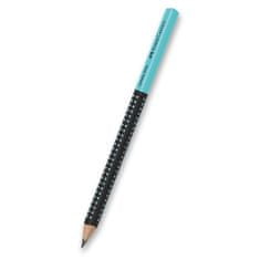 Faber-Castell Grafitová tužka Grip Jumbo Two Tone tvrdost HB, černá/tyrkysová