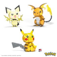 MEGA BLOKS Mega Construx Postav a vystav si Pikachu a jeho vývojové trio GYH06