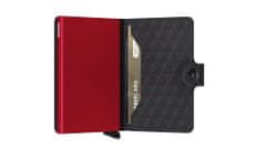 Secrid Černá peněženka SECRID Miniwallet Optical Black & Red