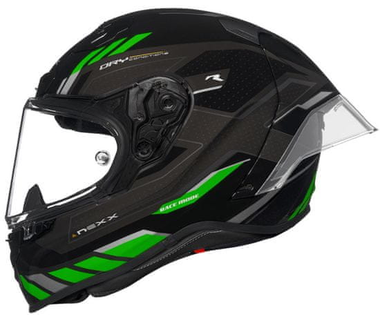 Nexx Helma na moto X.R3R PRECISION black/green MT