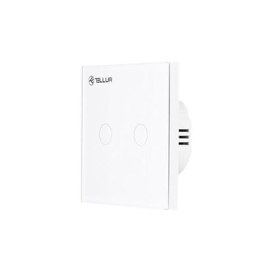 Tellur WiFi Smart Spínač, 2 porty, 1800 W, 10 A., bílý