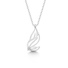 NUBIS Stříbrný diamantový náhrdelník