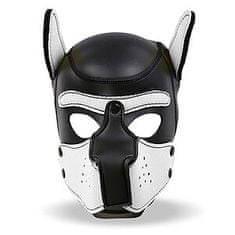 INTOYOU BDSM LINE INTOYOU Neoprene Dog Mask (White / Black), fetish maska pes