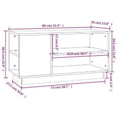 Vidaxl TV skříňka 80 x 35 x 40,5 cm masivní borové dřevo