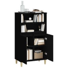 Greatstore Skříň highboard černá 60 x 36 x 110 cm kompozitní dřevo