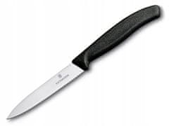 Victorinox Nůž na zeleninu Victorinox, hladký, 10 cm, černý