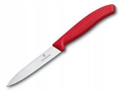 Victorinox Victorinox nůž na zeleninu hladký 10 cm červený
