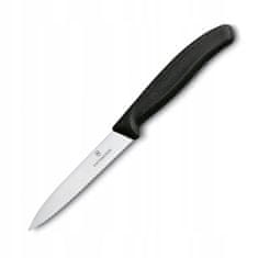 Victorinox Victorinox nůž na zeleninu, vroubkovaný, 10 cm, černý
