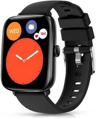 Chytré hodinky Niceboy WATCH Lite 3 výkonné chytré hodinky Bluetooth 5.0 notifikace z telefonu Android iOS dlouhá výdrž baterie monitoring spánku SpO2 měření tepu měření tlaku TFT displej výkonné dostupné hodinky sportovní režimy ovládání hudebního přehrávače sledování menstruačního cyklu