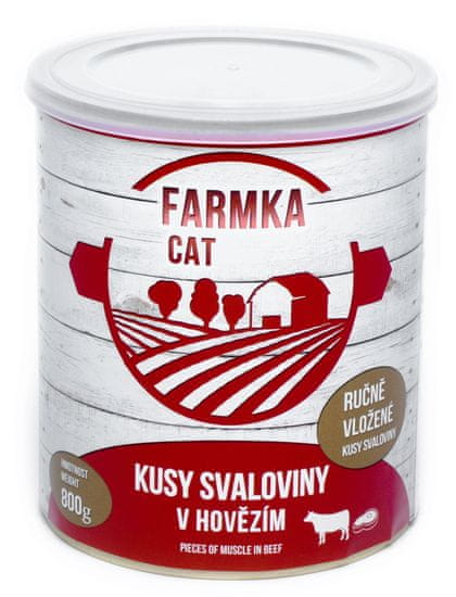 FALCO FARMKA CAT se svalovinou 8x800 g