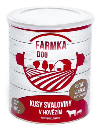 FALCO FARMKA DOG se svalovinou 8x800 g