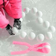 Prosperplast Výrobník sněhových koulí SNOWBALLEE Ballmaker Snowball Machine - Růžová