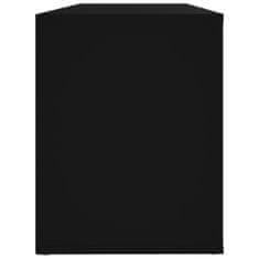 Vidaxl Botník černý 100x35x45 cm kompozitní dřevo