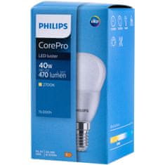 Philips LED žárovka E14 P45 5W = 40W 470lm 2700K Teplá bílá