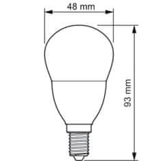 Philips LED žárovka E14 P48 7W = 60W 806lm 2700K Teplá bílá