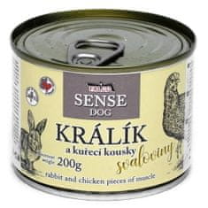 FALCO SENSE DOG králík a kuřecí 6×200 g