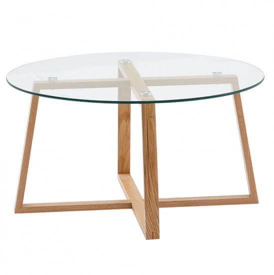 Bruxxi Konferenční stolek Lamaz, 78 cm, dub