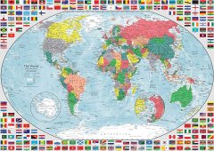 Ravensburger  Puzzle Barevná mapa světa 1000 dílků