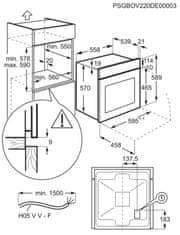 Electrolux vestavná trouba EOF3H50BX