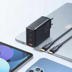 Mcdodo NABÍJEČKA TELEFONU, GAN, RYCHLÁ, USB-C/USB, 4 PORTY, 120W, KABEL USB-C, MCDODO