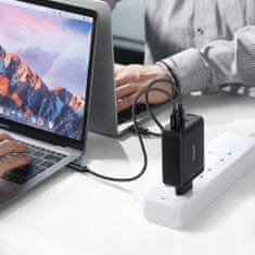 Mcdodo NABÍJEČKA TELEFONU, GAN, RYCHLÁ, USB-C/USB, 4 PORTY, 120W, KABEL USB-C, MCDODO