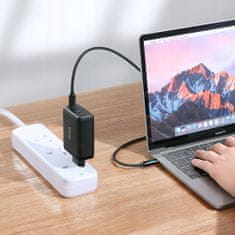 Mcdodo NABÍJEČKA TELEFONU, GAN, RYCHLÁ, USB-C/USB, 4 PORTY, 120W, KABEL USB-C, MCDODO