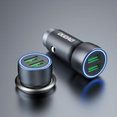 DUDAO R4+ autonabíječka 2x USB 120W 3A, šedá