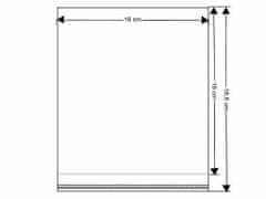 Kraftika 100ks ransparent celofánové sáčky s lepicí lištou 16x16cm