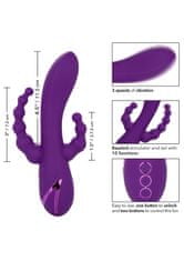 CalExotics CalExotics Long Beach Bootylicious (Purple), vibrátor pro trojitou stimulaci