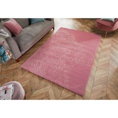 Flair Rugs Kusový koberec Architect Diamonds Rose 160x230 cm