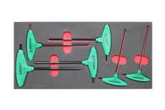 TRIUMF modul - klíče zástrčné Inbus, T-rukojeť, 6 dílů, velikost 1/3