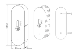 Smoot ZigBee Thermo chytrý senzor teploty a vlhkosti