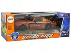 Lean-toys Sportovní vůz R/C 1:18 Brown Champion Pilot