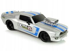 Lean-toys Sports Car R/C 1:16 Silver Blue Pil