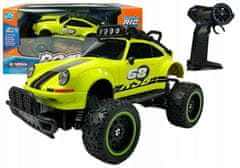 Lean-toys Dálkově ovládané auto R/C Beetle Green 6,5 km/h